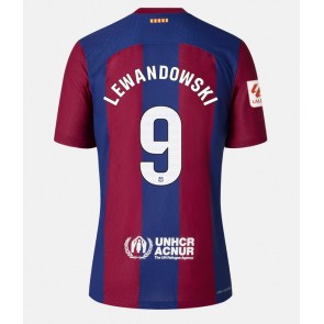 Barcelona Robert Lewandowski #9 Hemmatröja 2023-24 Kortärmad